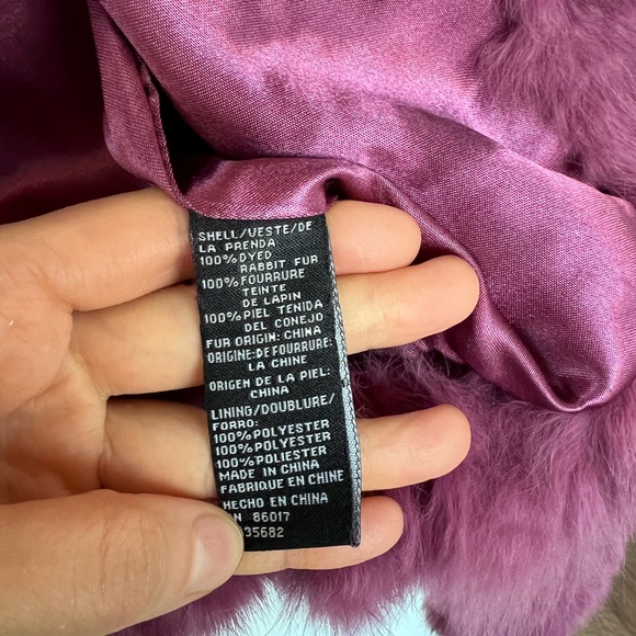 (SOLD) - 100% rabbit fur jacket in size XS - Picture 6 of 8